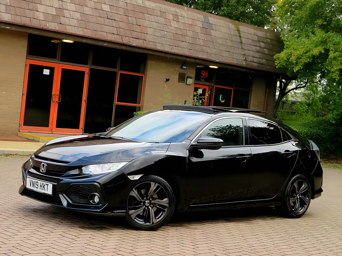 Used 2019 Honda Civic Ex Black - Interior and Exterior details 7