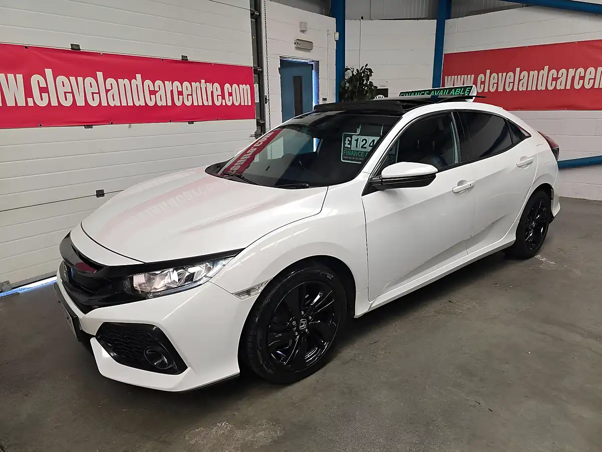 Used 2019 Honda Civic Ex White - Interior and Exterior details 2