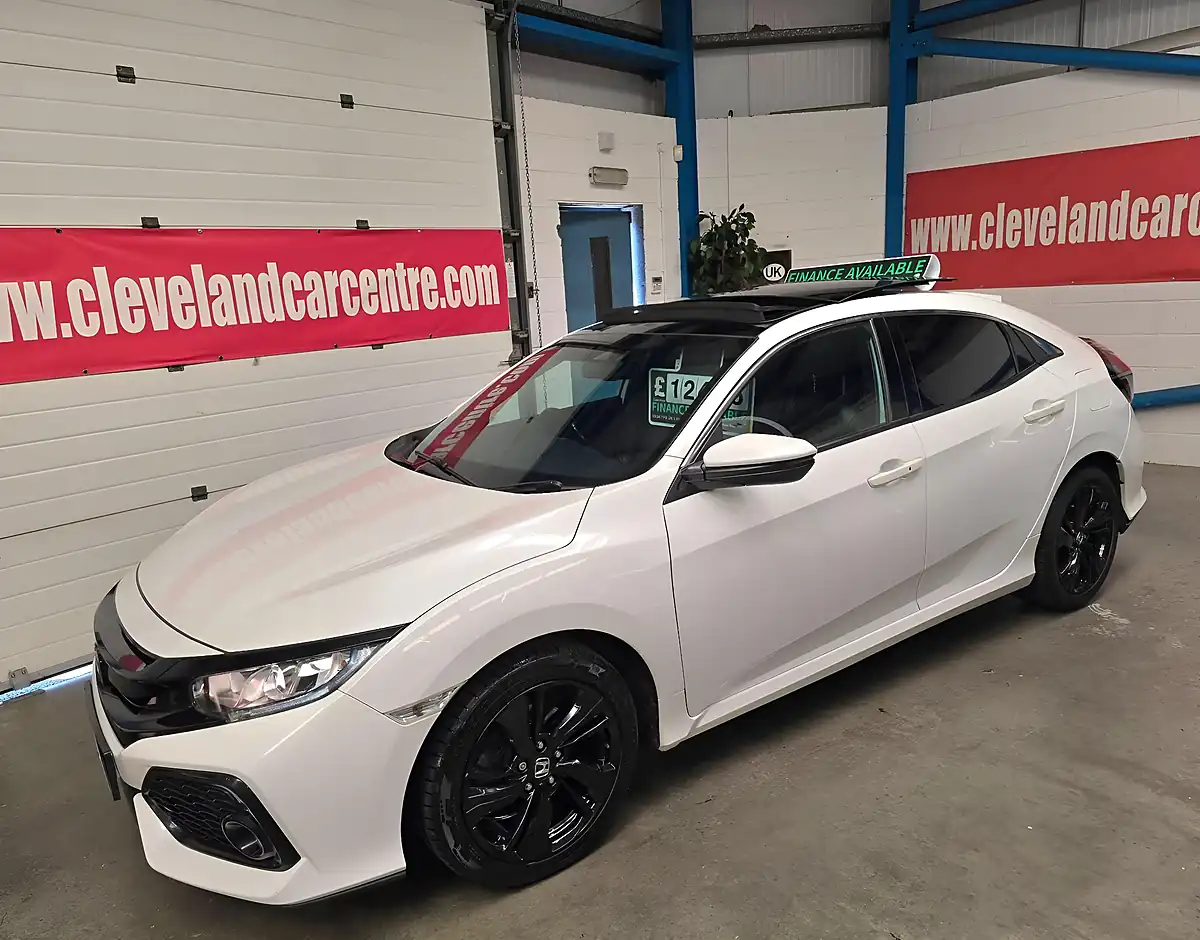 Used 2019 Honda Civic Ex White - Interior and Exterior details 4