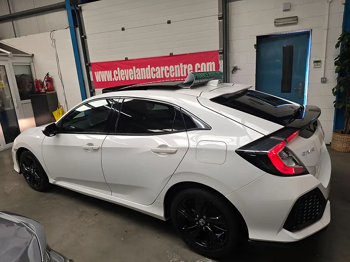 Used 2019 Honda Civic Ex White - Interior and Exterior details 8