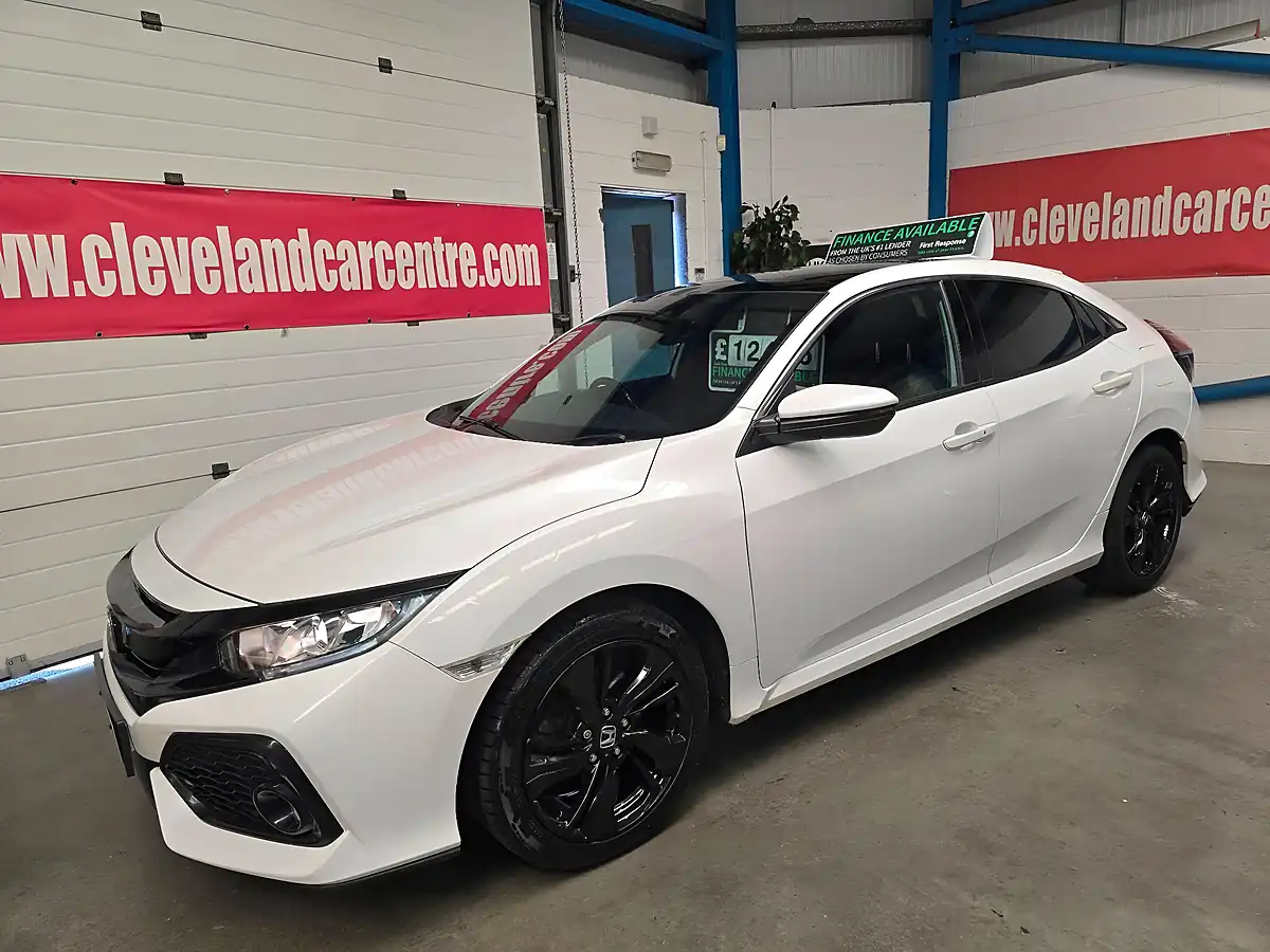 Used 2019 Honda Civic Ex White - Interior and Exterior details 9