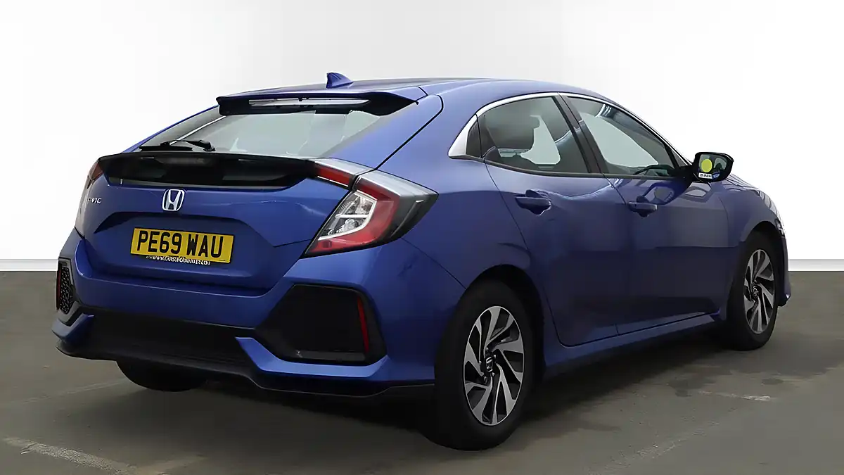 Used 2019 Honda Civic Se Blue - Interior and Exterior details 4