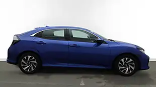 Used 2019 Honda Civic Se Blue - Interior and Exterior details 5