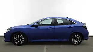 Used 2019 Honda Civic Se Blue - Interior and Exterior details 6