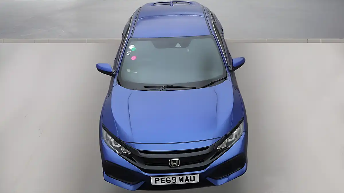 Used 2019 Honda Civic Se Blue - Interior and Exterior details 7