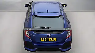 Used 2019 Honda Civic Se Blue - Interior and Exterior details 8