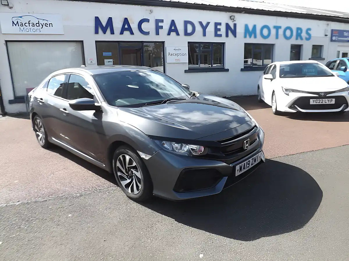 Used 2019 Honda Civic Se Grey - Front View