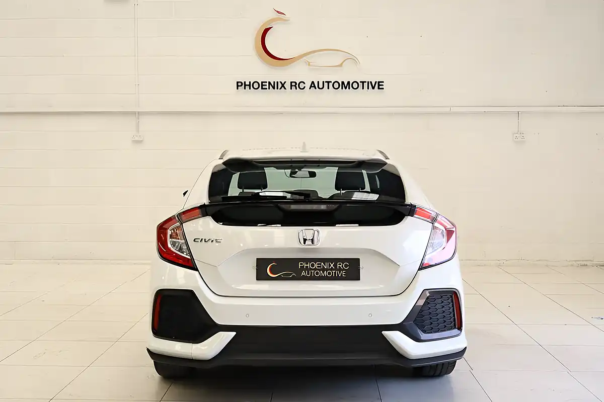 Used 2019 Honda Civic Se Hatchback White - Interior and Exterior details 5