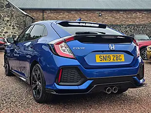 Used 2019 Honda Civic Sport Brilliant Sporty Blue Metallic - Interior and Exterior details 15