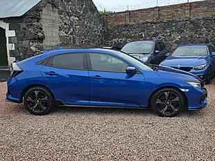 Used 2019 Honda Civic Sport Brilliant Sporty Blue Metallic - Interior and Exterior details 19