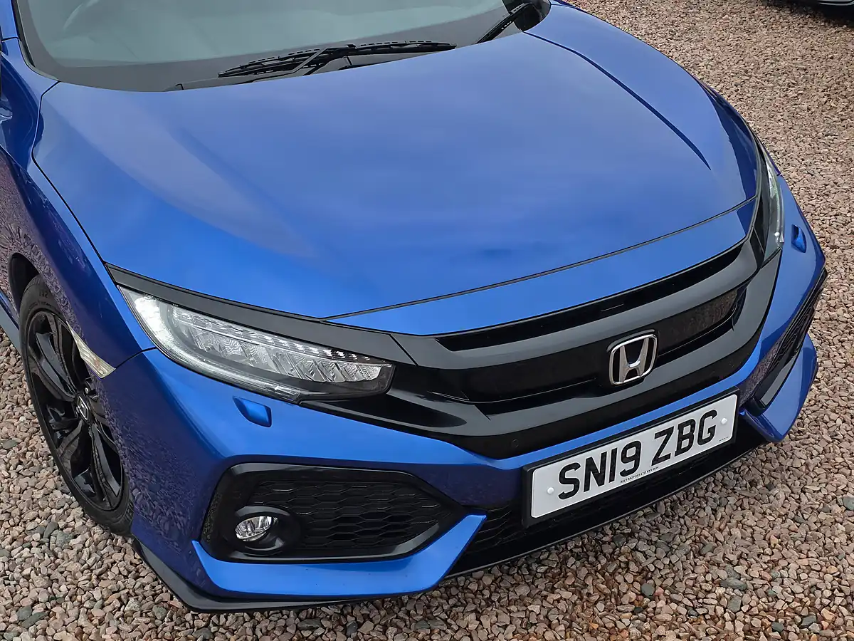 Used 2019 Honda Civic Sport Brilliant Sporty Blue Metallic - Interior and Exterior details 2