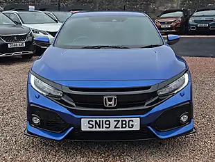 Used 2019 Honda Civic Sport Brilliant Sporty Blue Metallic - Interior and Exterior details 3
