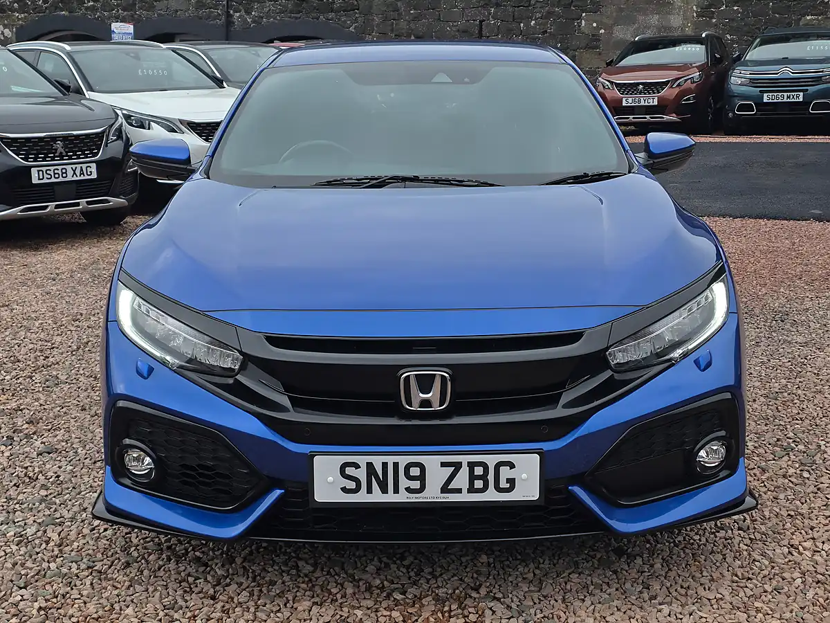 Used 2019 Honda Civic Sport Brilliant Sporty Blue Metallic - Interior and Exterior details 3