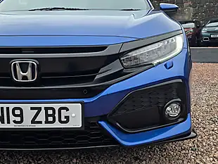 Used 2019 Honda Civic Sport Brilliant Sporty Blue Metallic - Interior and Exterior details 4