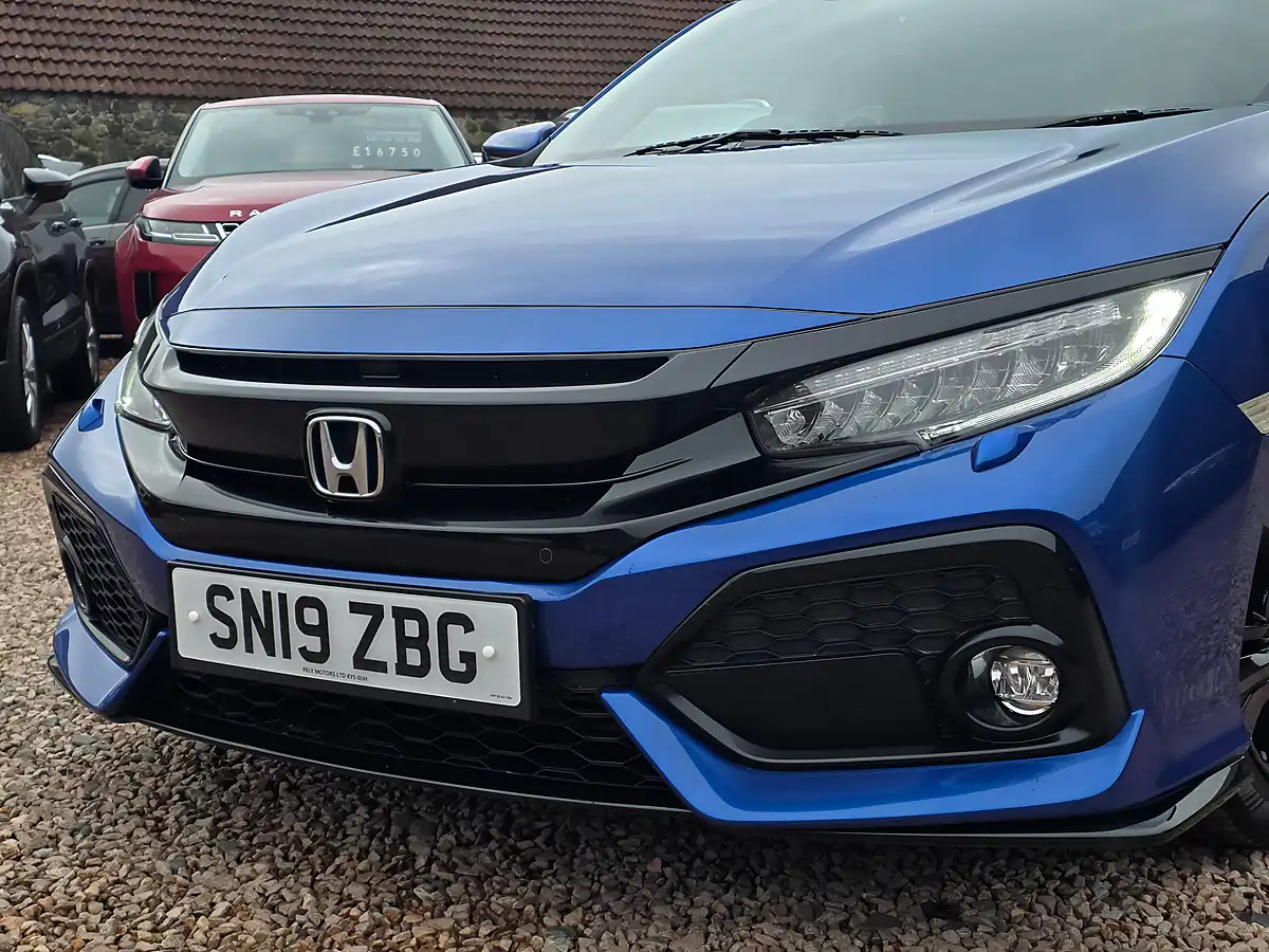 Used 2019 Honda Civic Sport Brilliant Sporty Blue Metallic - Interior and Exterior details 6