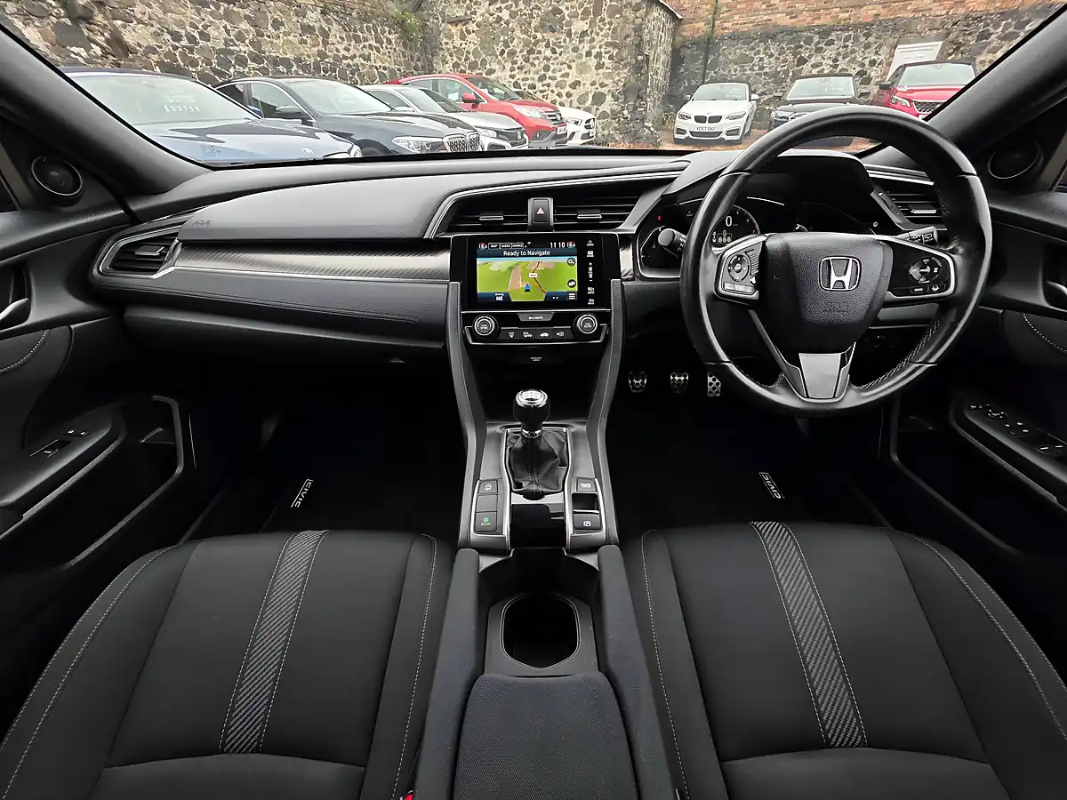 Used 2019 Honda Civic Sport Brilliant Sporty Blue Metallic - Interior and Exterior details 7