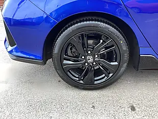 Used 2019 Honda Civic Sport Line Blue - Interior and Exterior details 13