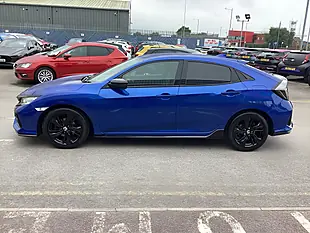 Used 2019 Honda Civic Sport Line Blue - Interior and Exterior details 9