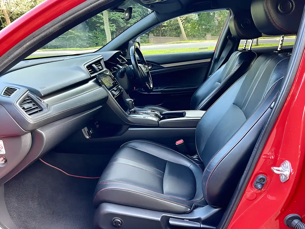 Used 2019 Honda Civic Sport Line Red - Interior and Exterior details 11
