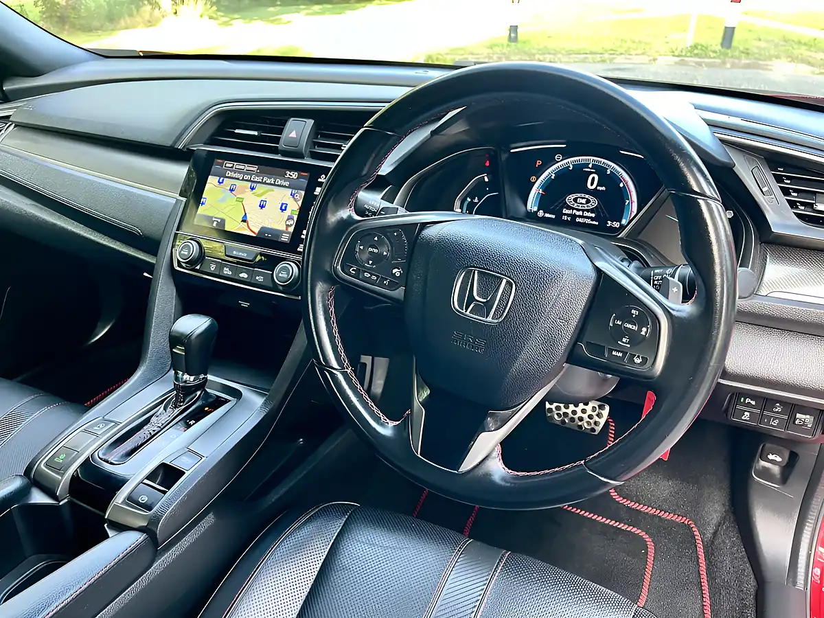 Used 2019 Honda Civic Sport Line Red - Interior and Exterior details 14