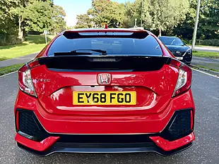 Used 2019 Honda Civic Sport Line Red - Interior and Exterior details 5