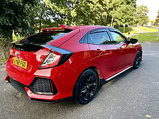 Used 2019 Honda Civic Sport Line Red - Interior and Exterior details 6