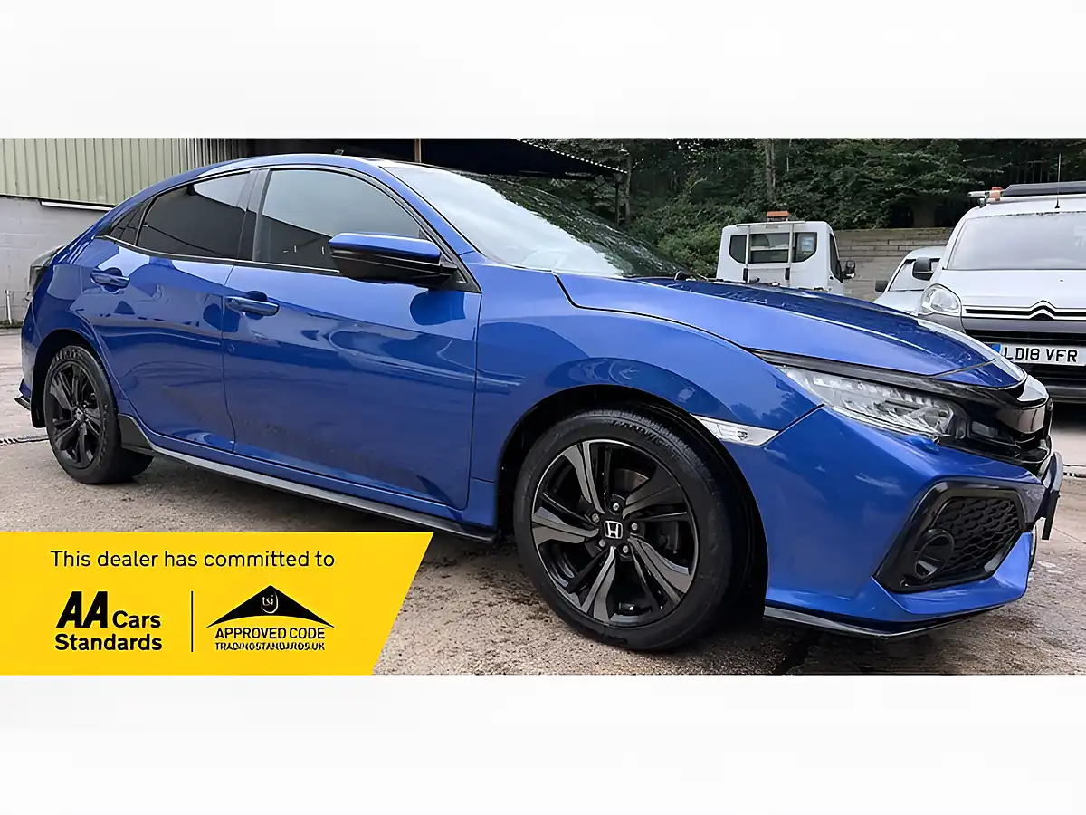 Used 2019 Honda Civic Sport Plus Blue - Front View