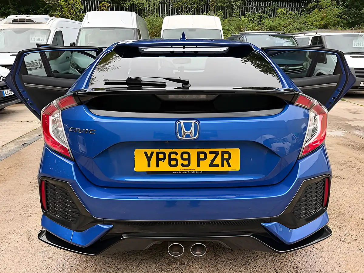 Used 2019 Honda Civic Sport Plus Blue - Interior and Exterior details 10