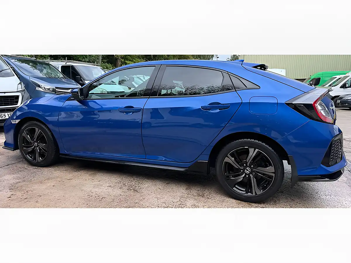 Used 2019 Honda Civic Sport Plus Blue - Interior and Exterior details 12