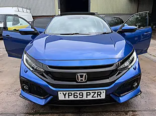 Used 2019 Honda Civic Sport Plus Blue - Interior and Exterior details 14