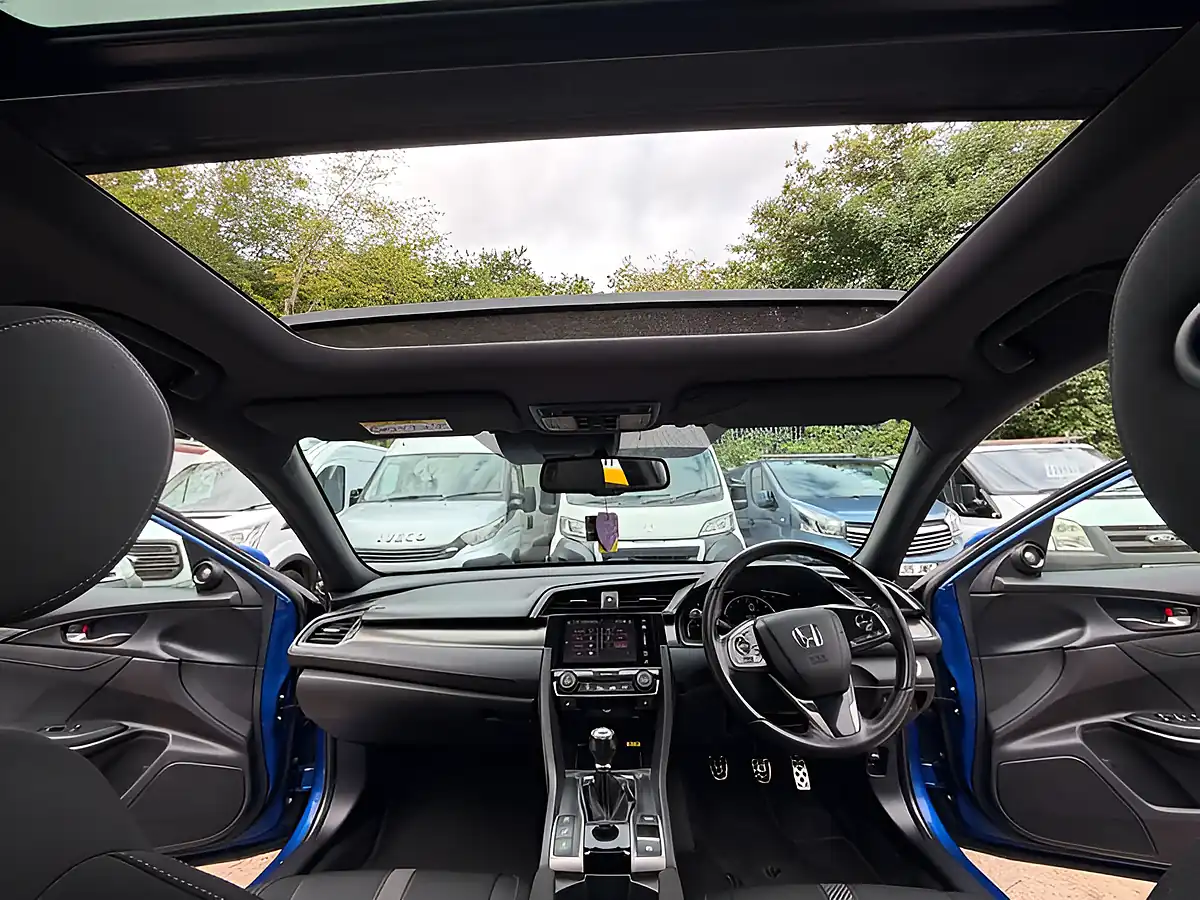 Used 2019 Honda Civic Sport Plus Blue - Interior and Exterior details 16