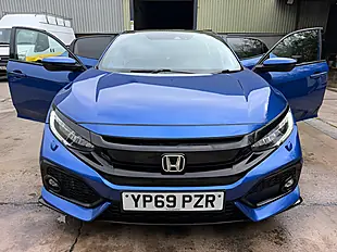 Used 2019 Honda Civic Sport Plus Blue - Interior and Exterior details 2