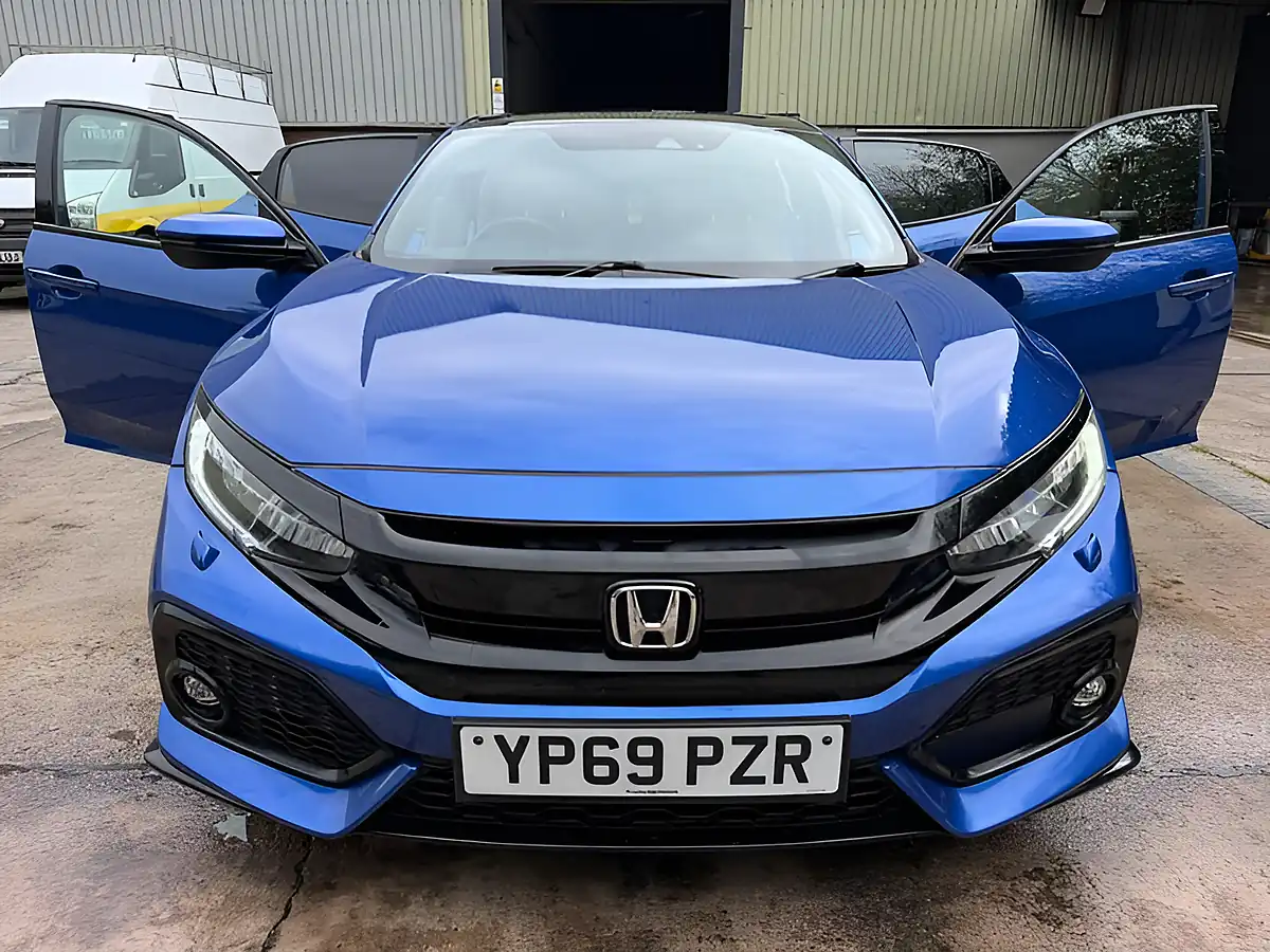 Used 2019 Honda Civic Sport Plus Blue - Interior and Exterior details 2