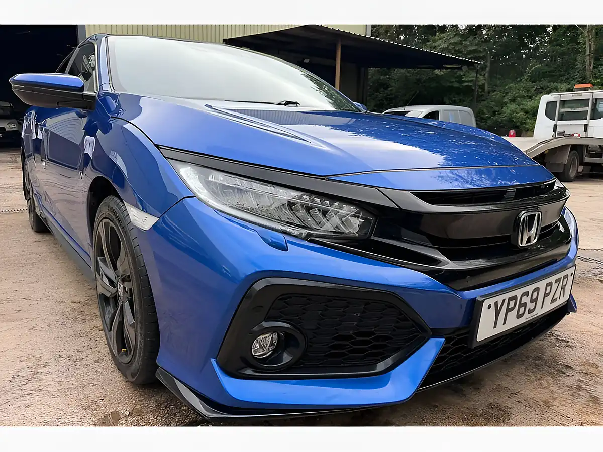 Used 2019 Honda Civic Sport Plus Blue - Interior and Exterior details 4