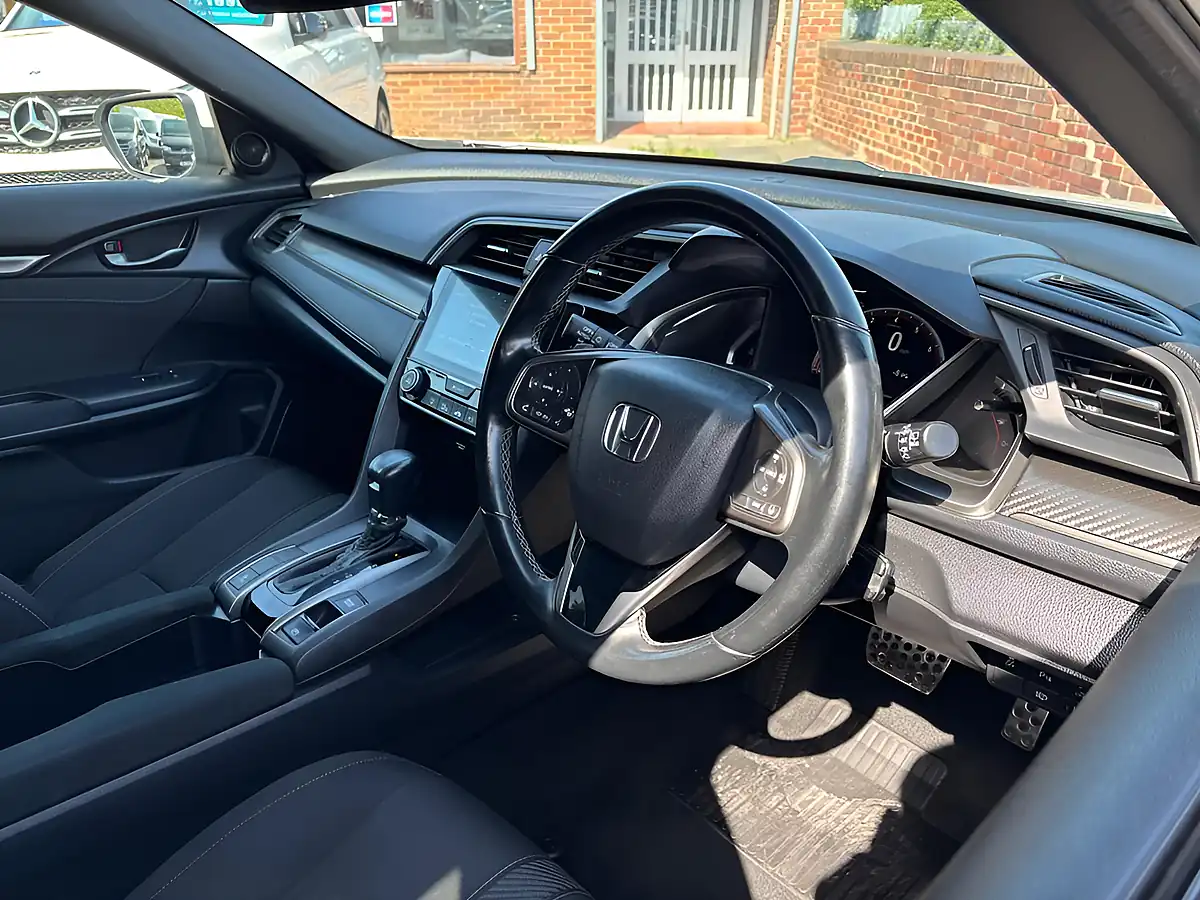 Used 2019 Honda Civic Sport White - Interior and Exterior details 12