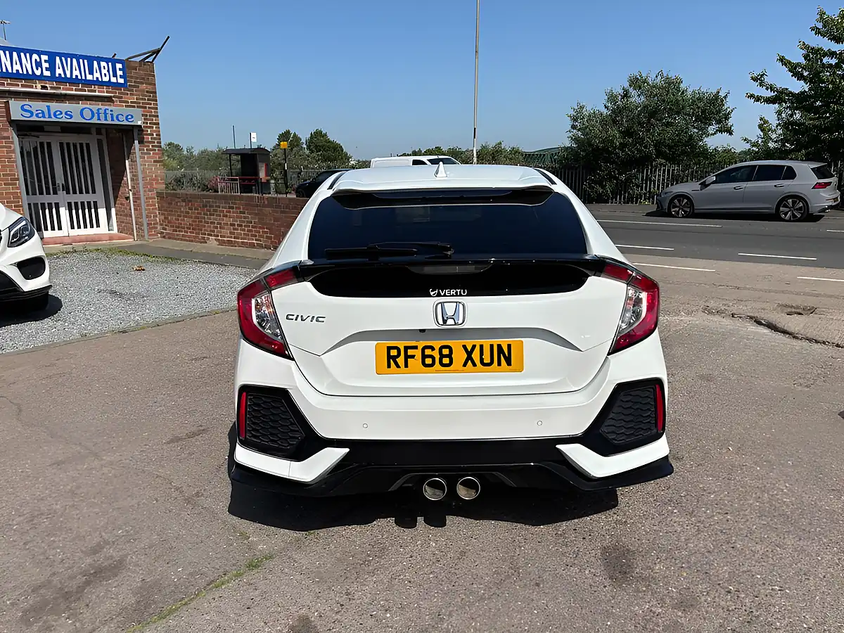 Used 2019 Honda Civic Sport White - Interior and Exterior details 8