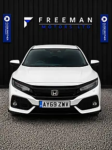 Used 2019 Honda Civic Sport White - Interior and Exterior details 12