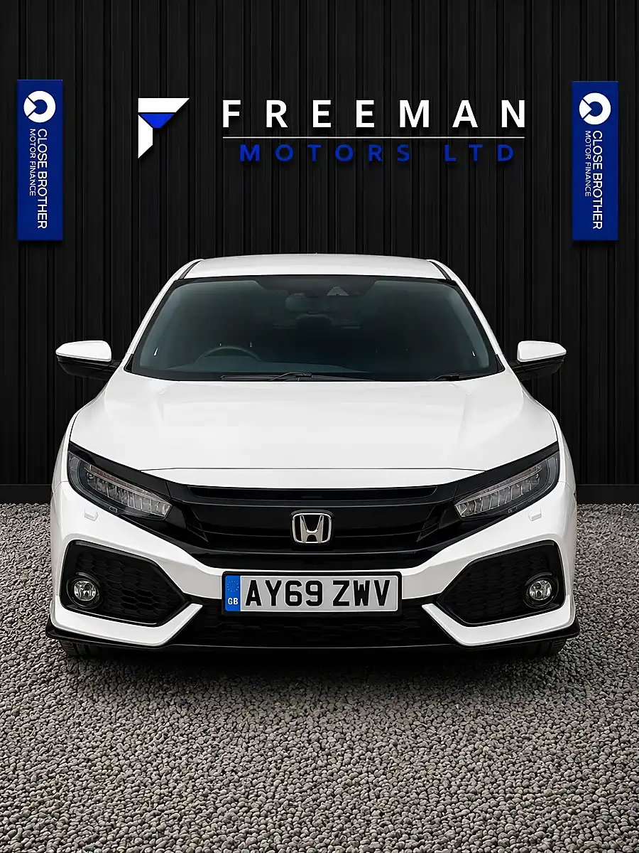 Used 2019 Honda Civic Sport White - Interior and Exterior details 12