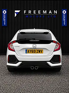 Used 2019 Honda Civic Sport White - Interior and Exterior details 13