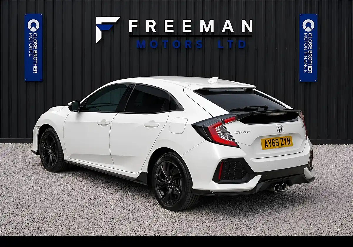 Used 2019 Honda Civic Sport White - Interior and Exterior details 5