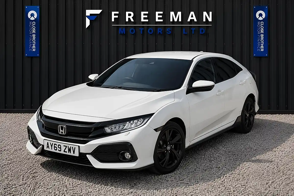 Used 2019 Honda Civic Sport White - Interior and Exterior details 6