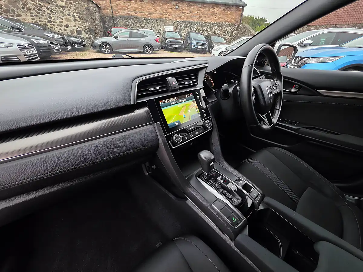 Used 2019 Honda Civic Sport White - Interior and Exterior details 11