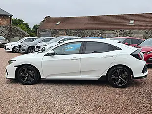 Used 2019 Honda Civic Sport White - Interior and Exterior details 14