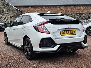Used 2019 Honda Civic Sport White - Interior and Exterior details 15