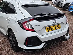 Used 2019 Honda Civic Sport White - Interior and Exterior details 16