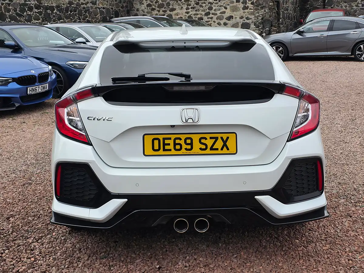 Used 2019 Honda Civic Sport White - Interior and Exterior details 17