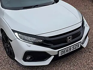 Used 2019 Honda Civic Sport White - Interior and Exterior details 2
