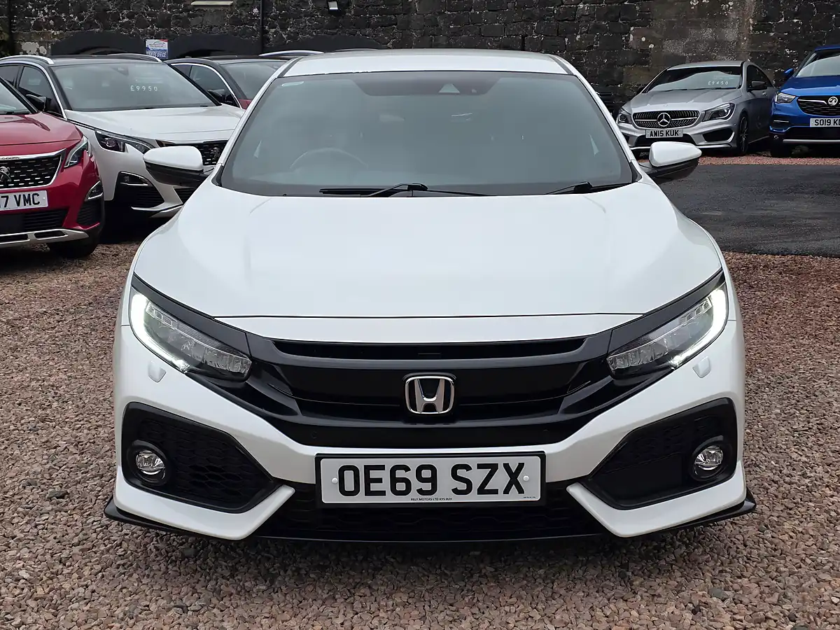 Used 2019 Honda Civic Sport White - Interior and Exterior details 3