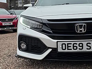 Used 2019 Honda Civic Sport White - Interior and Exterior details 4