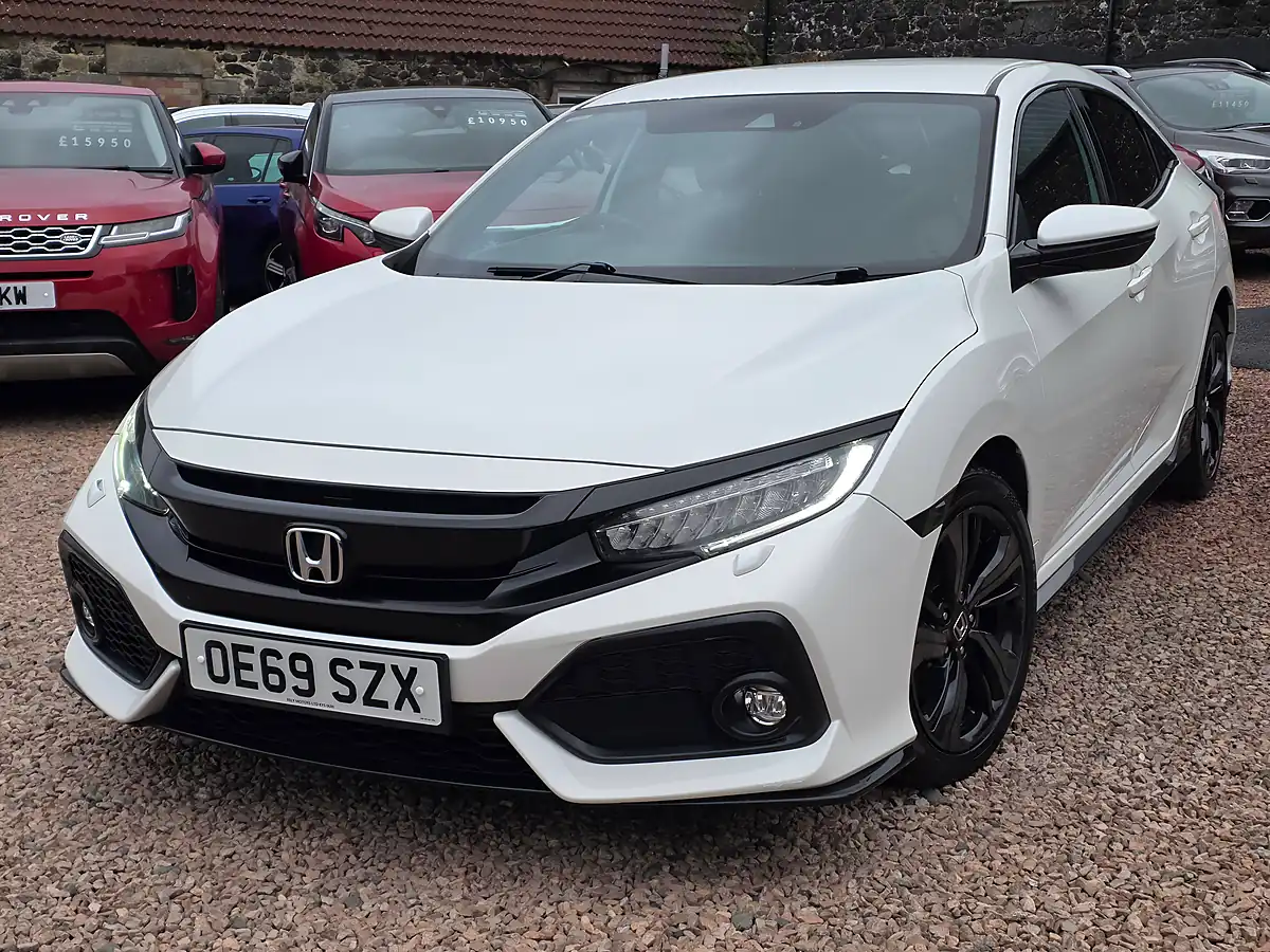 Used 2019 Honda Civic Sport White - Interior and Exterior details 5
